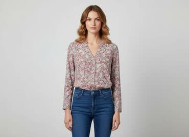 bluzki ludowe biale: Bluzka damska, rozmiar L — 7