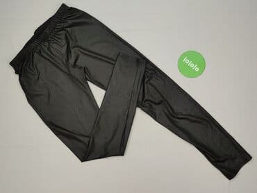 legginsy czarne woskowane: Legginsy Ze skóry ekologicznej damskie, rozmiar S — 2