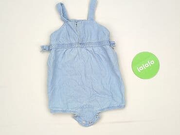 kombinezon jeansowy bershka: Body, So cute, 6-9 miesięcy, 
stan - Bardzo dobry — 3