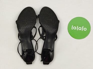 srebrne buty na słupku ccc: Sandały damskie, rozmiar 39 — 4