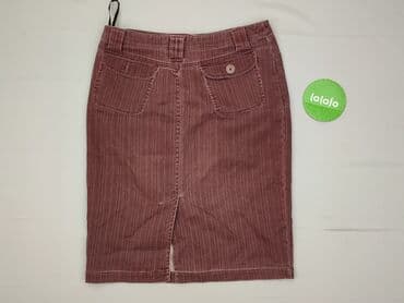 bordowa spódnice midi: Spódnica damska, rozmiar M — 4