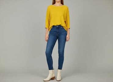 białe luźna bluzki: Bluzka damska, rozmiar M — 6