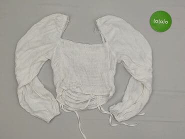 sweter z przezroczystymi rękawami: Bluzka damska, M — 3