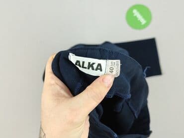 szerokie spodnie lata 90: Spodnie materiałowe damskie, L — 4