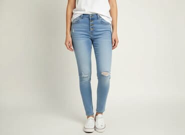 jeansy z asymetrycznym zapieciem: Sheilay, Jeansy damskie, rozmiar S w lalafo.pl — 6 jeansy z asymetrycznym zapieciem: Sheilay, Jeansy damskie, rozmiar S — 6