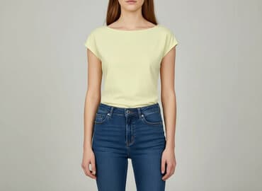 sweter piórkowy na drutach: Bluzka damska, rozmiar S — 5