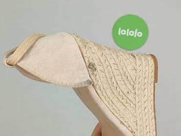 stradivarius pomarańczowe buty na obcasie: Sandały damskie, 37 — 7