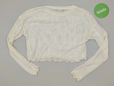 sweter z transparentnymi rękawami: Bershka, Sweter damski, rozmiar M — 3