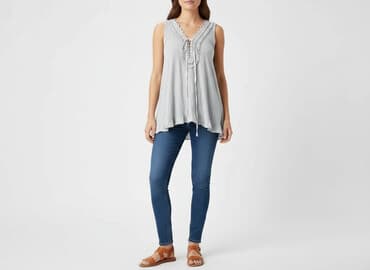 koszulki bez rękawów damskie marella: Tunika damska, rozmiar S — 6