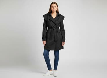 płaszcz jeansowy ochnik: Moda, Trencz damski, rozmiar S — 8