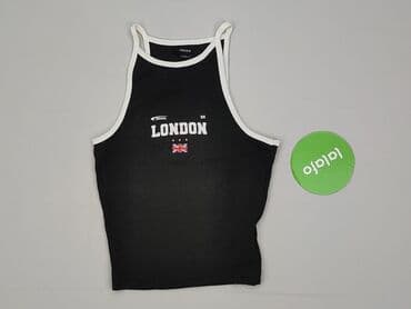 czarne bluzki na ramiączkach: House, Top damski, rozmiar XS — 2