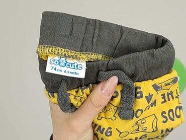 pluszowa kurtka z kapturem: Spodnie dresowe, So cute, 6-9 miesięcy, stan - Idealny — 4