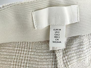 biala bluzka hm: H&M, Spodnie materiałowe damskie, rozmiar 2XS — 4