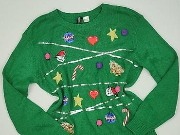 neonowy sweter: H&M Divided, Sweter damski, rozmiar S — 1