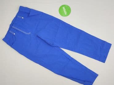 jeansy plus size wysoki stan: Spodnie damskie, S — 2