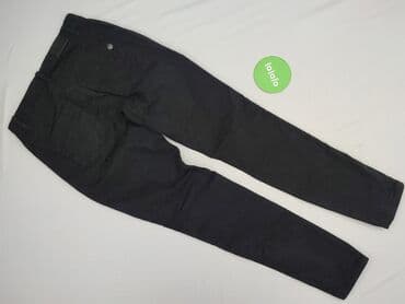 czarne spodnie z białą nitką: Jeansy damskie, rozmiar S — 4