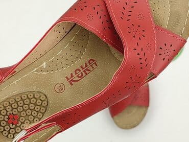 czerwone sandaly ccc: Sandały damskie, rozmiar 38 — 5