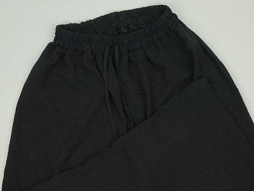 Czarne, damskie spodnie o szerokiej nogawce (culottes/palazzo) z