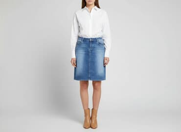 massimo dutti spódnice jeansowe: Vero Moda, Спідниця жіноча, розмір S — 1