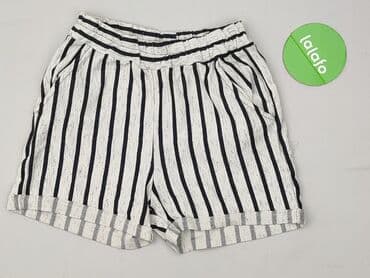 krótkie spodenki z wysokim stanem w paski: Szorty damskie, rozmiar S — 3