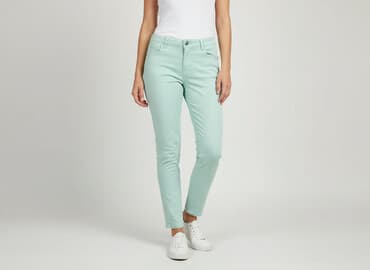 terranova spodnie z wysokim stanem: Terranova, Spodnie materiałowe damskie, rozmiar M — 7