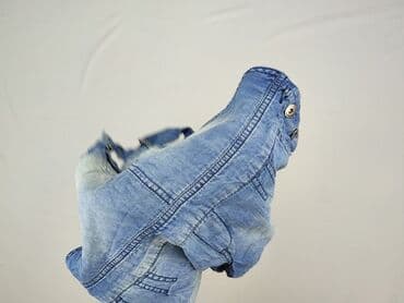 spodnie jeans drill: Springfield, Ogrodniczki damskie, rozmiar S — 6