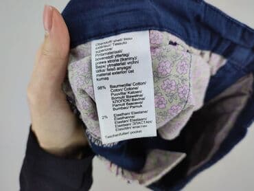 granatowe chinosy damskie: Bpc bonprix collection, Spodnie materiałowe damskie, rozmiar XS — 5