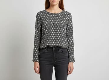 dodatki do czarnej bluzki: Bluzka damska, rozmiar L — 5