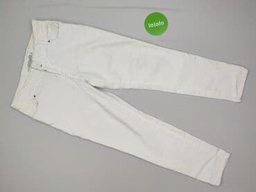 biała obcisła koszulka: In Extenso, Jeansy damskie, rozmiar M — 2