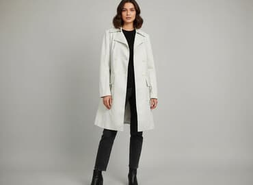 barbara lebek kurtki zimowe: Trencz damski, rozmiar L — 7