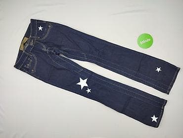 modne jeansy cropped: Jeansy damskie, rozmiar S — 2