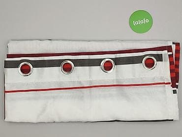 Wszystko dla domu i ogrodu: Zasłony na przelotkach – pasy czerwone, bordowe, grafitowe i białe - — 2