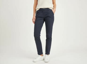 granatowe chinosy damskie: Big Star, Spodnie materiałowe damskie, rozmiar M — 6