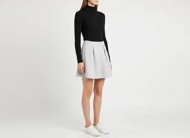 plisowane spódnice szara: Reserved, Spódnica damska, rozmiar L — 6