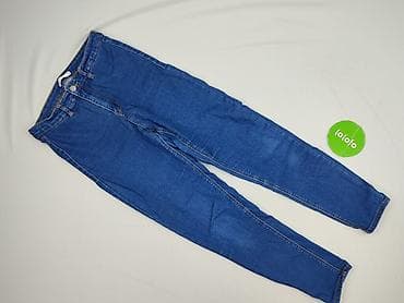 przecierane jeansy: DENIM JEANS, Jeansy damskie, rozmiar M — 2