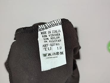material trousers: Moda Italia, Spodnie materiałowe damskie, rozmiar One size — 4