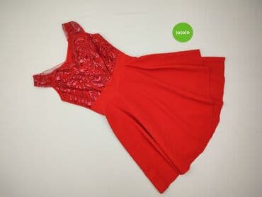 czerwona sukienki wieczorowa: Sukienka damska, rozmiar XS — 3