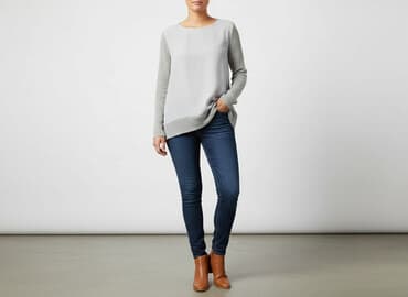 sweter piórkowy na drutach: Bluzka damska, rozmiar XL — 7