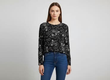 bluzki z dlugim rekawem basic: Bluzka damska, rozmiar M — 6