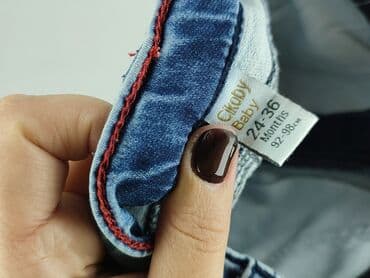 elegancka sukienka na jedno ramię: Spodnie jeansowe, 2-3 lat, 92/98, stan - Bardzo dobry — 4