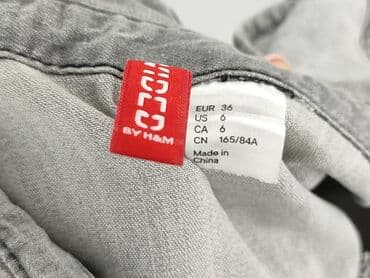 szara bluzka h m: H&M L.O.G.G., Koszula damska, rozmiar S — 4