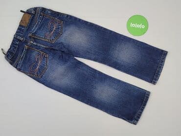 kurtka zimowa z kożuszkiem: Spodnie jeansowe, 7 lat, 122, stan - Idealny — 3