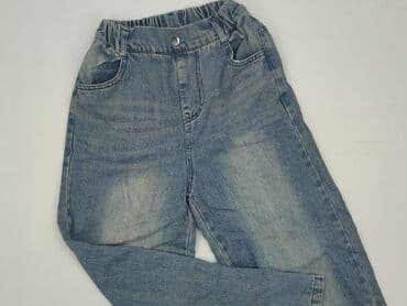 czarne jeansy elastyczne: Spodnie jeansowe, 12 lat, 152, stan - Bardzo dobry — 1
