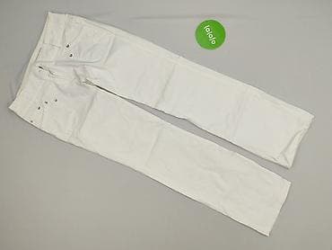 biale spodnie lidl: Spodnie materiałowe damskie, rozmiar L — 2