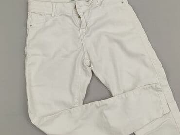 jeansy damskie podarte: Bershka, Material trousers for women, size S (EU 36) — 6