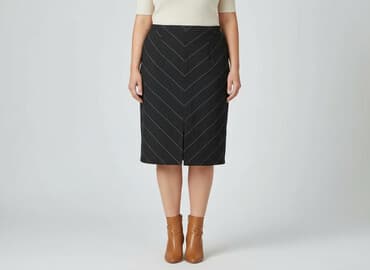 spódnice midi plisowane czarne: C&A, Spódnica damska, rozmiar XL — 6