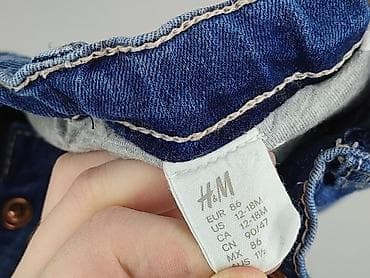 dresy mango: Spodnie jeansowe, H&M, 12-18 miesięcy, stan - Bardzo dobry — 4