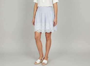 spódniczka alex biało niebieska: Cubus, Spódnica damska, rozmiar L — 7