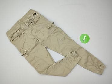 czarne cargo pull and bear: Spodnie dla mężczyzn, rozmiar S — 3