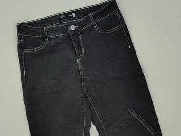 czarne krótkie spodenki sinsay: Sinsay, Jeansy damskie, rozmiar S — 1